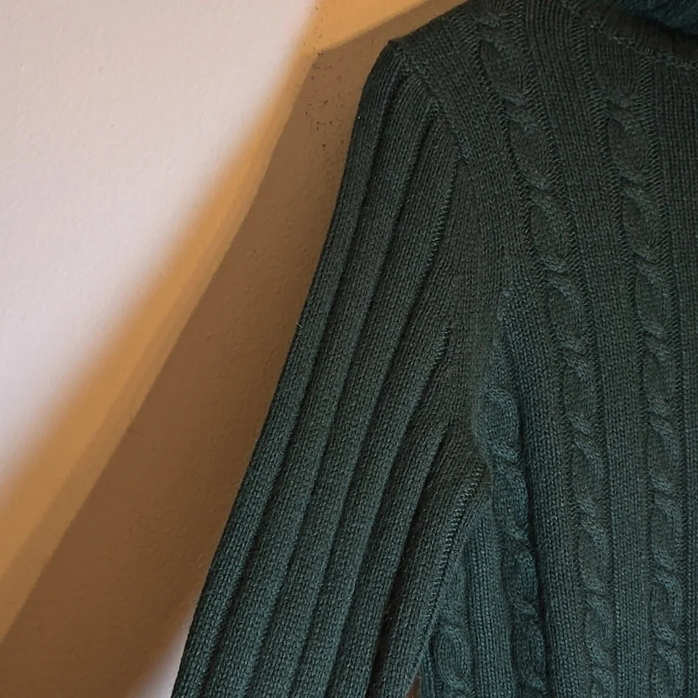 J. Crew Angora Rabbit Hair Cable Knit Turtleneck Viscose Sweater NWOT